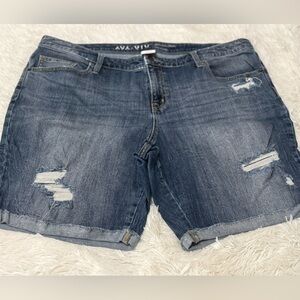 Ava & Viv Blue Bermuda Shorts